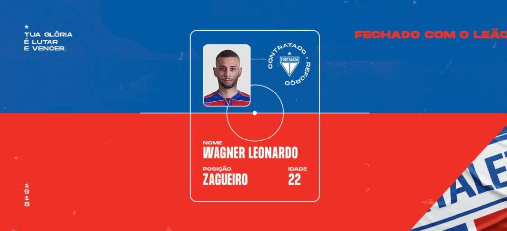 Contratação do zagueiro Wagner Leonardo é oficializada pelo Fortaleza