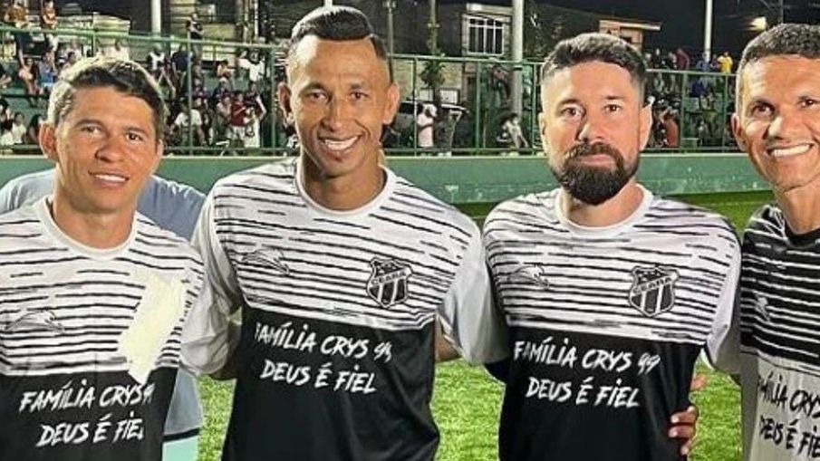 Atacante do Fortaleza, Osvaldo usou camisa do Ceará em jogo beneficiente