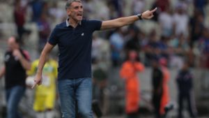 Vojvoda comemorou a classificação do Fortaleza na Copa do Brasil. Foto: KID JUNIOR