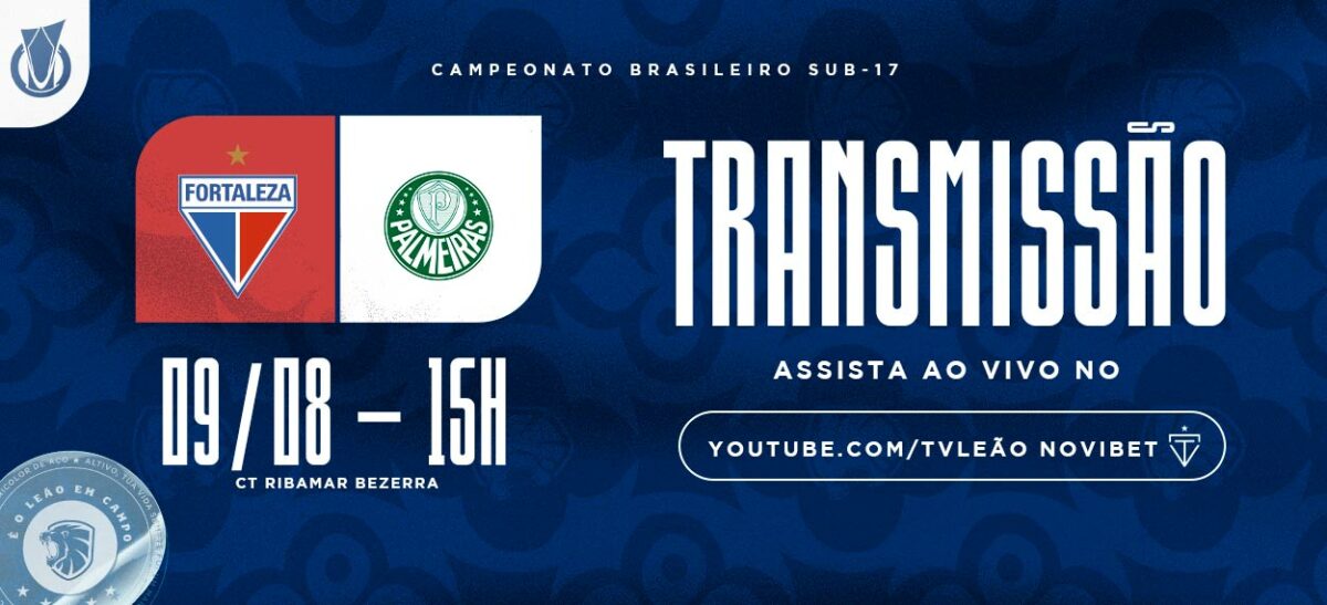 Transmissão Fortaleza x Palmeiras ao vivo: veja onde assistir hoje