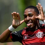 Lorran. Foto: Marcelo Cortes / Flamengo